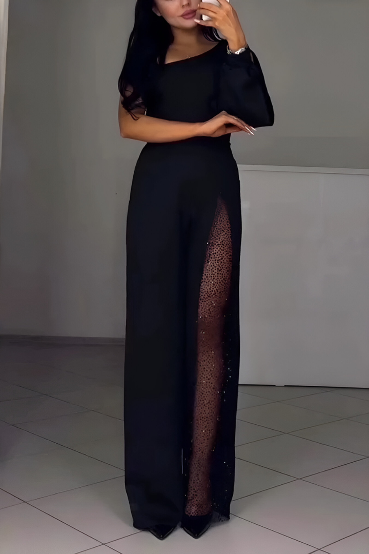 Yasmira | Women's Elegant Jumpsuit with Asymmetrical Design
