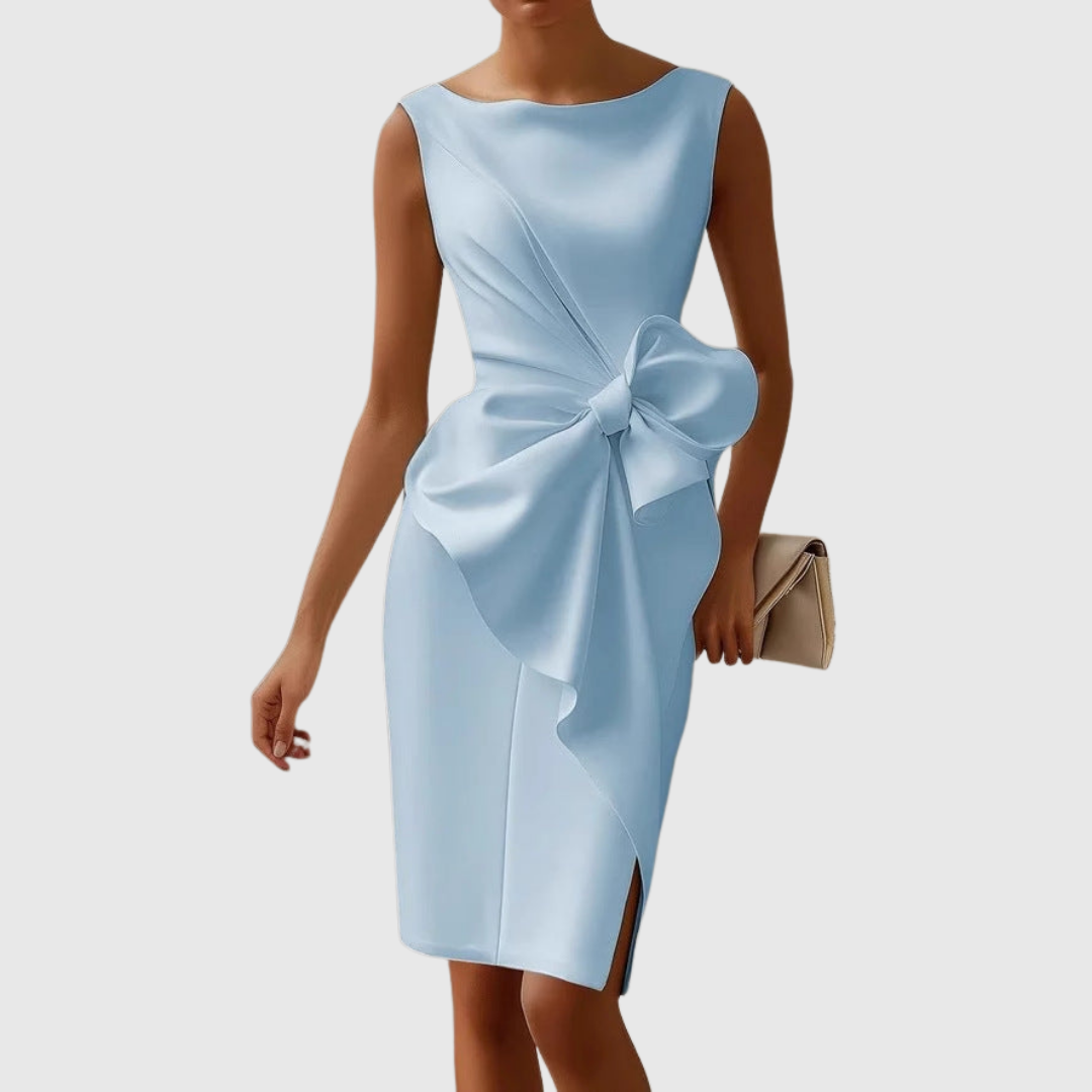 Ainsley Elegant Sleeveless Midi Dress - Elena Harper