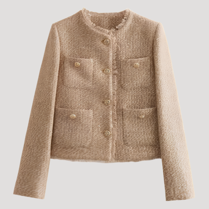 Textured Button-Up Women's Jacket