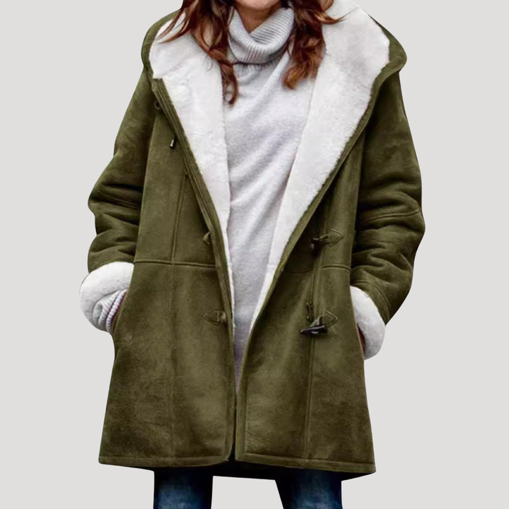Women's Duffle Coat with Borg Lining