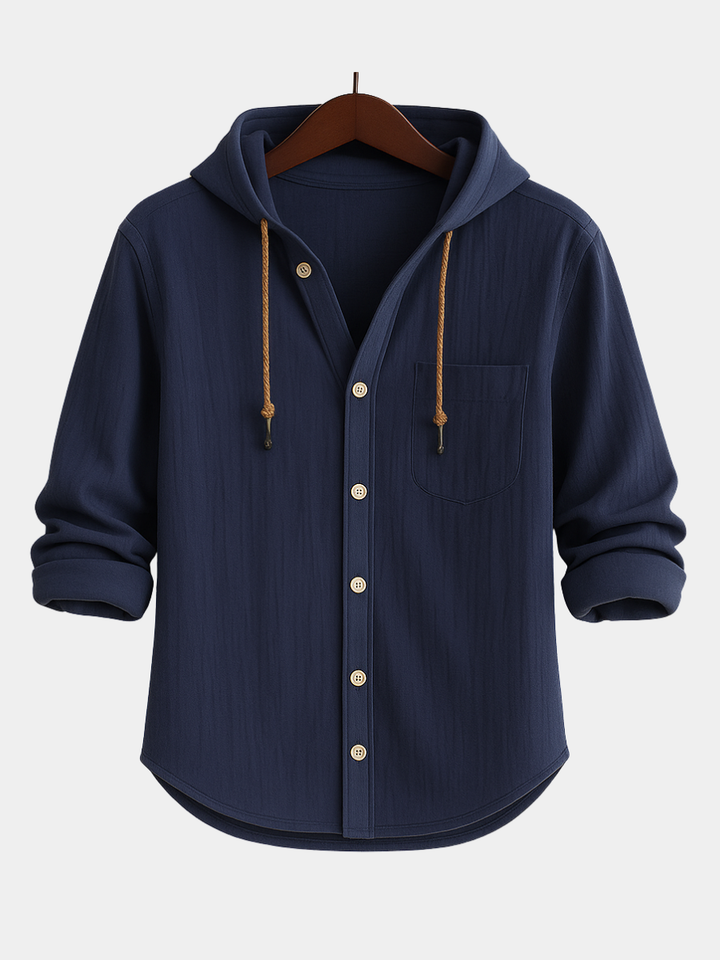 ELENA HARPER™  |  LUXURY SOFT COTTON SHIRT WITH HOOD