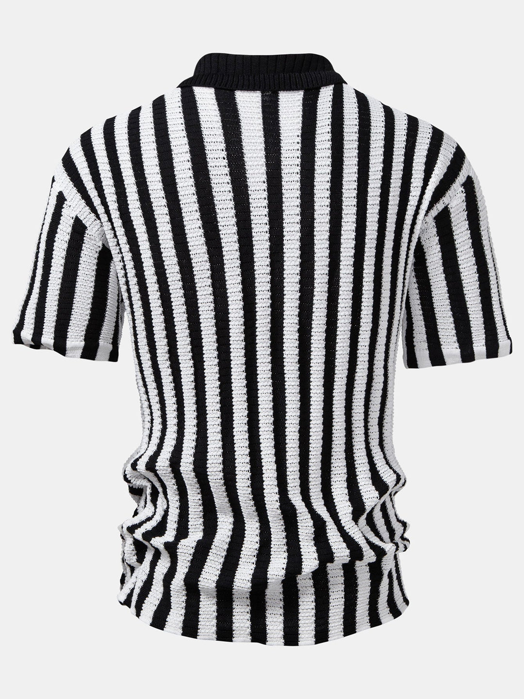 Gradient Shoulder Striped Shirt & Straight Leg Linen Pants - Elena Harper
