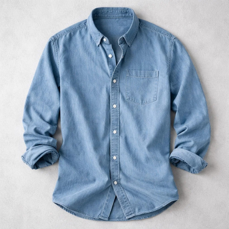 Antique Cotton Shirt for Men - Elena Harper