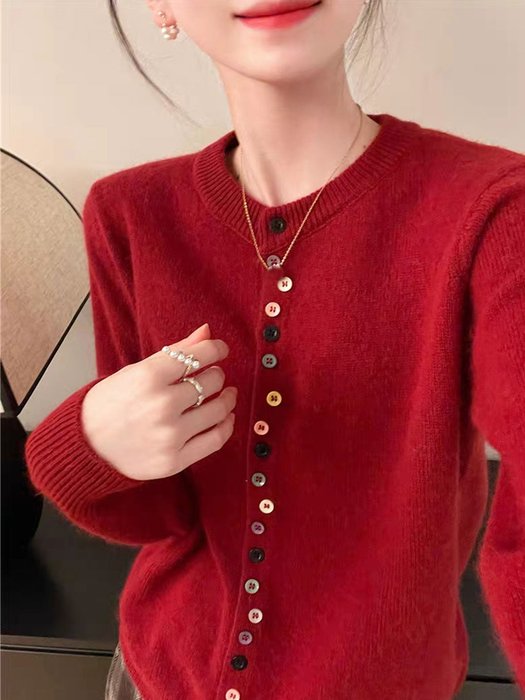 Aaliyah™ | Elegant Knit Cardigan with Buttons