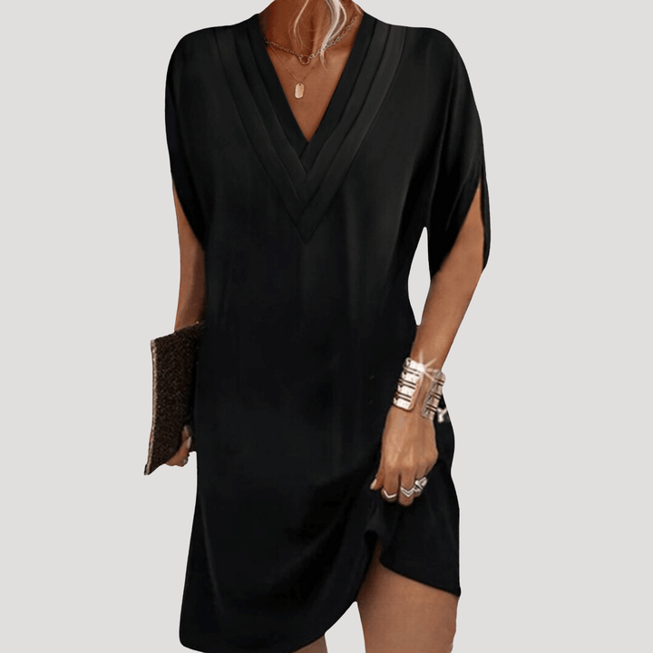 Chic and Modern Short V-Neck Dress