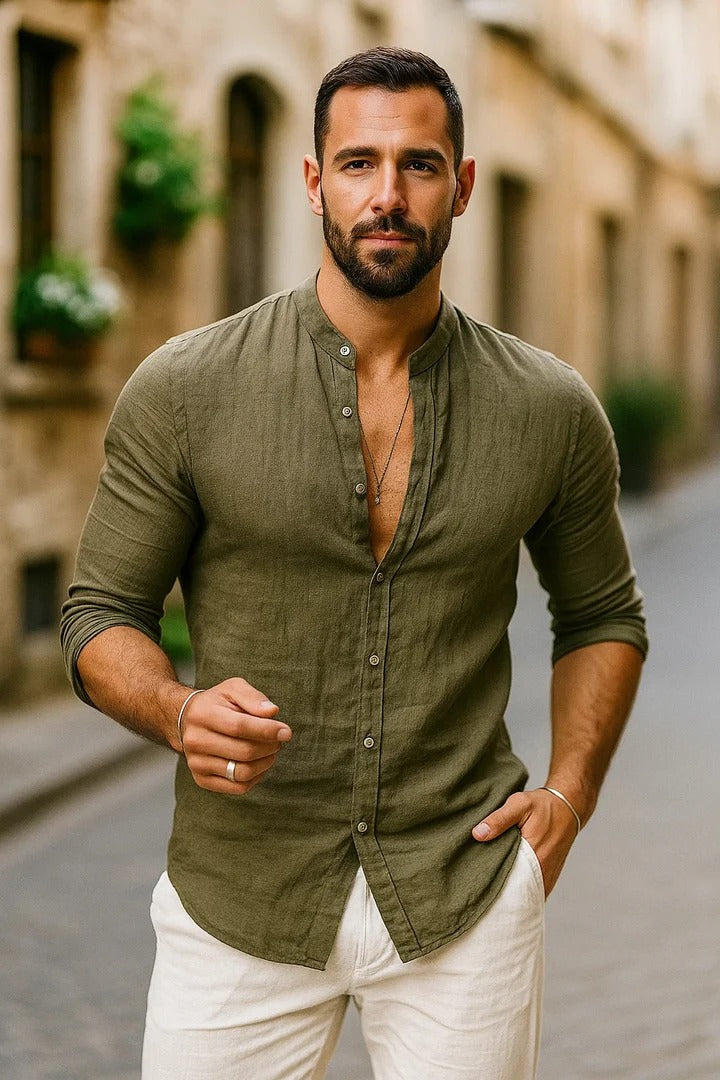 Blaese Casual Shirt with 3/4 Sleeves, view 4 - Elena Harper
