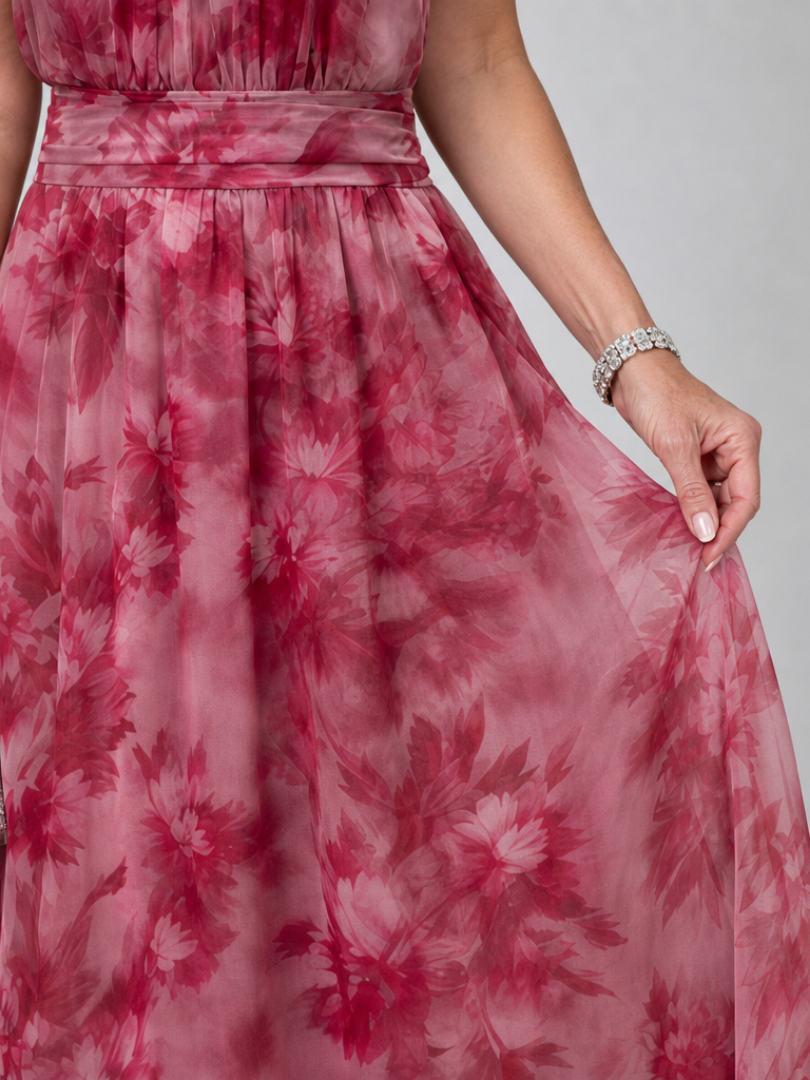 Avien Soft Halter Neck Midi Dress - Elena Harper