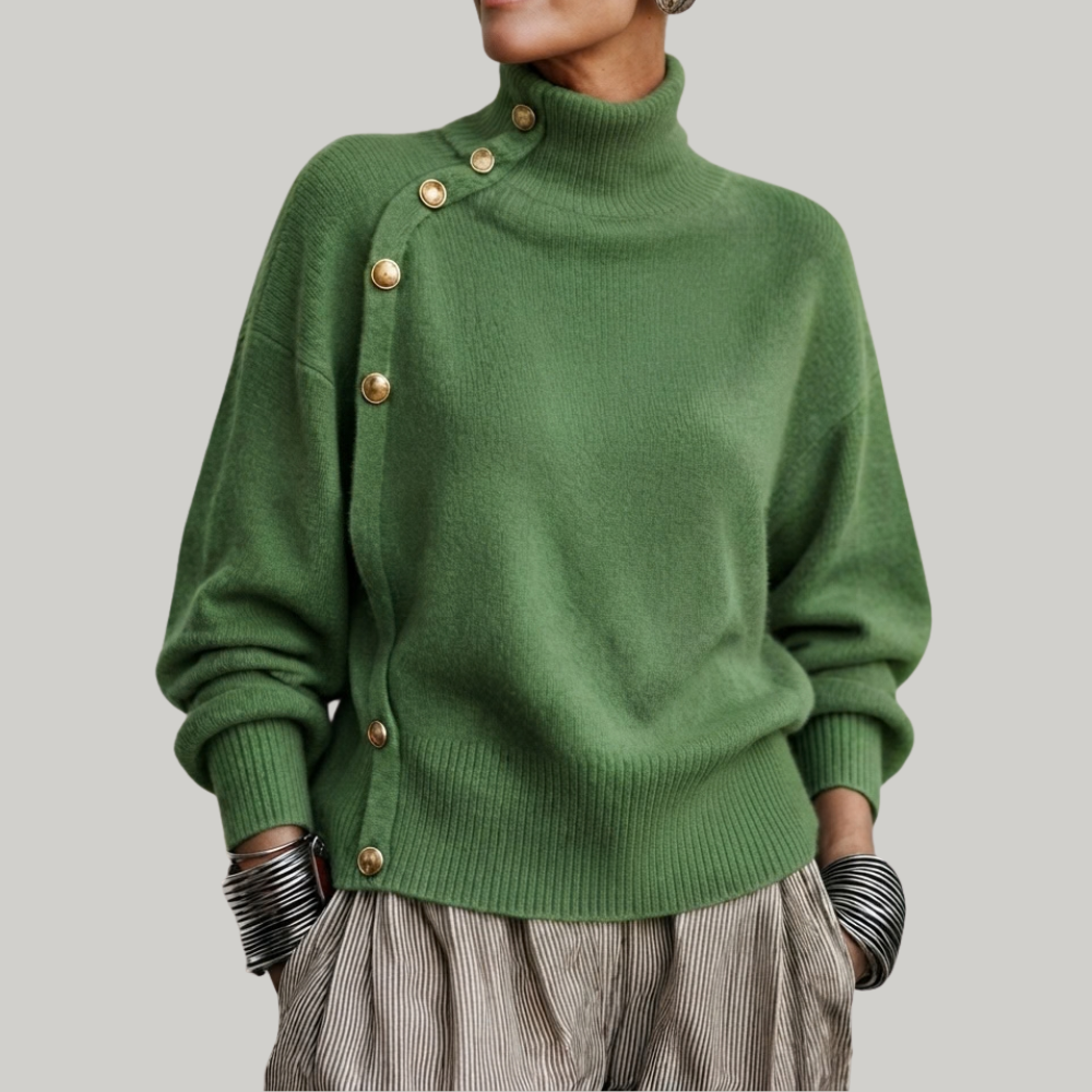 SWEATER WITH BUTTONS FOR WOMEN