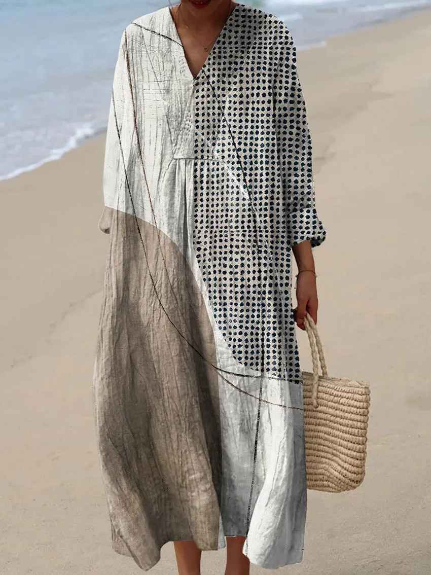 Allison - Boho Vintage Maxi Dress