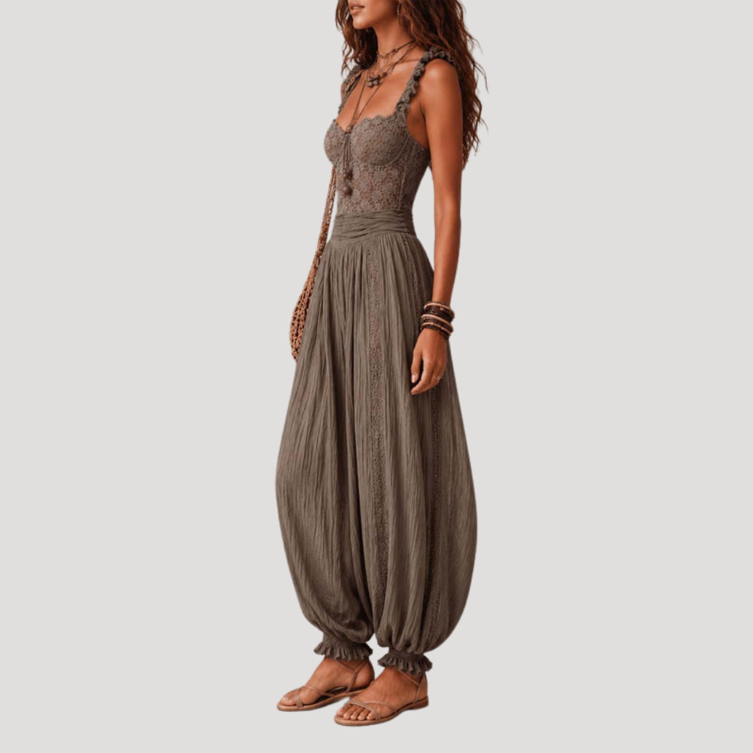 Loose Fitting Sleeveless Casual Jumpsuit for Women
