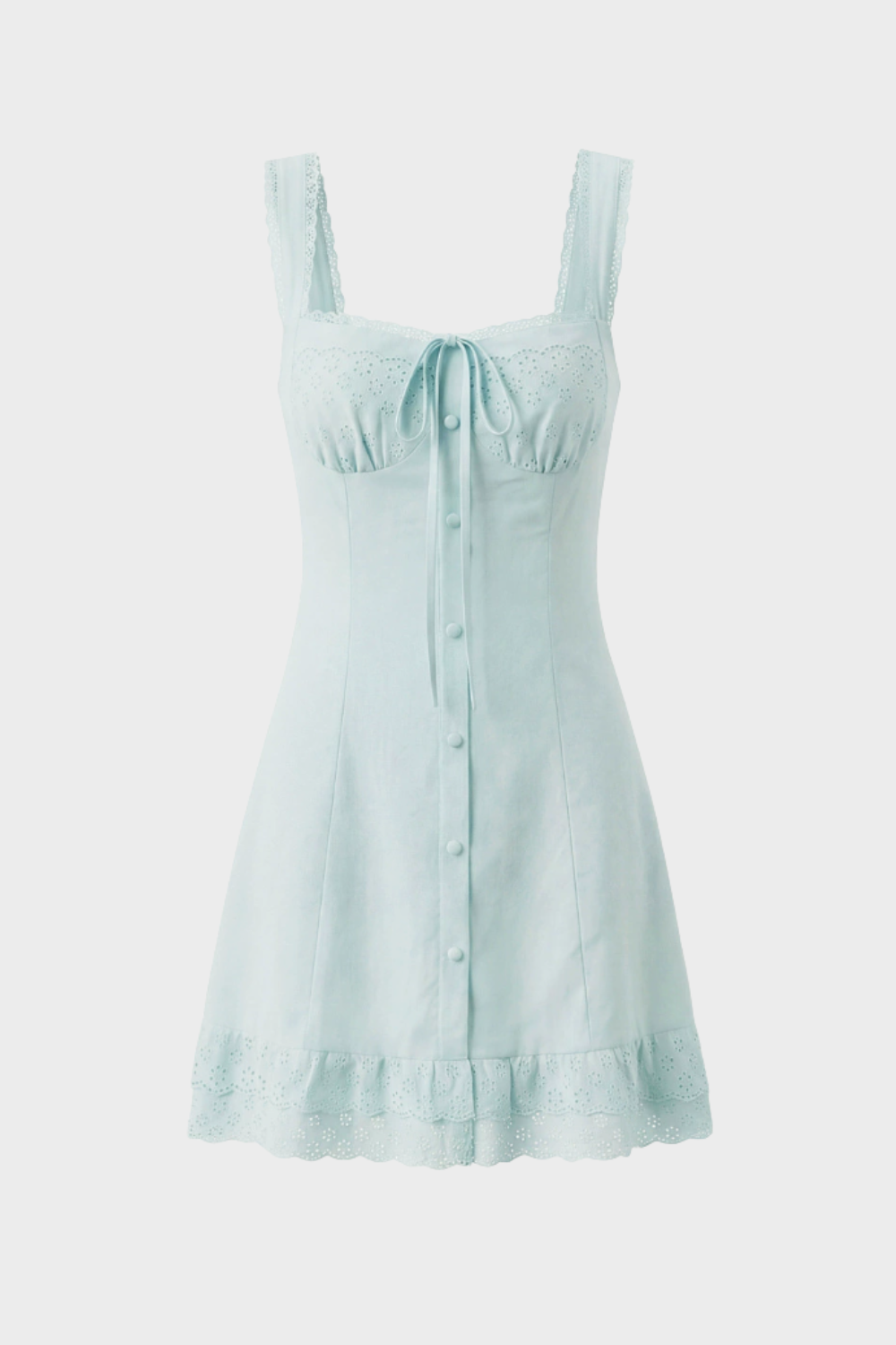 Summer Dress for Women, Sleeveless Dress with Button Placket