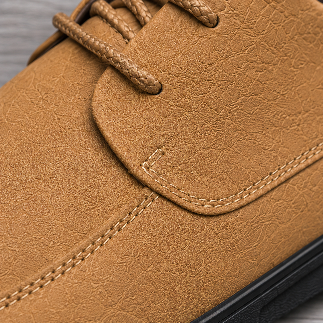 Apron Toe Leather Shoes - Elena Harper