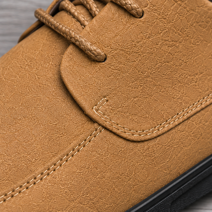 Apron Toe Leather Shoes - Elena Harper