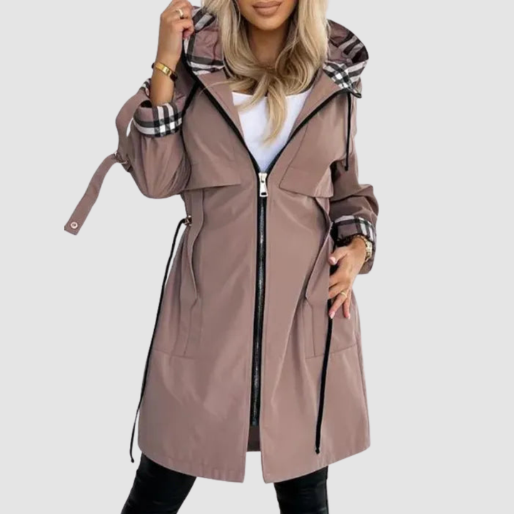 Camille™ | Mid-Length Jacket with Hood