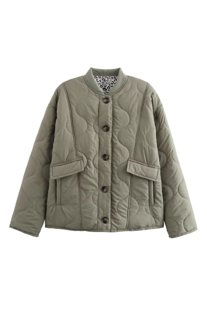 Marsy Modern Quilted Jacket, view 3 - Elena Harper