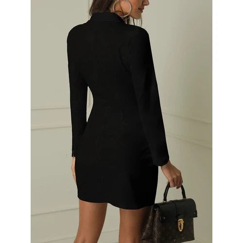 Leticia Elegant Blazer Dress, view 5 - Elena Harper