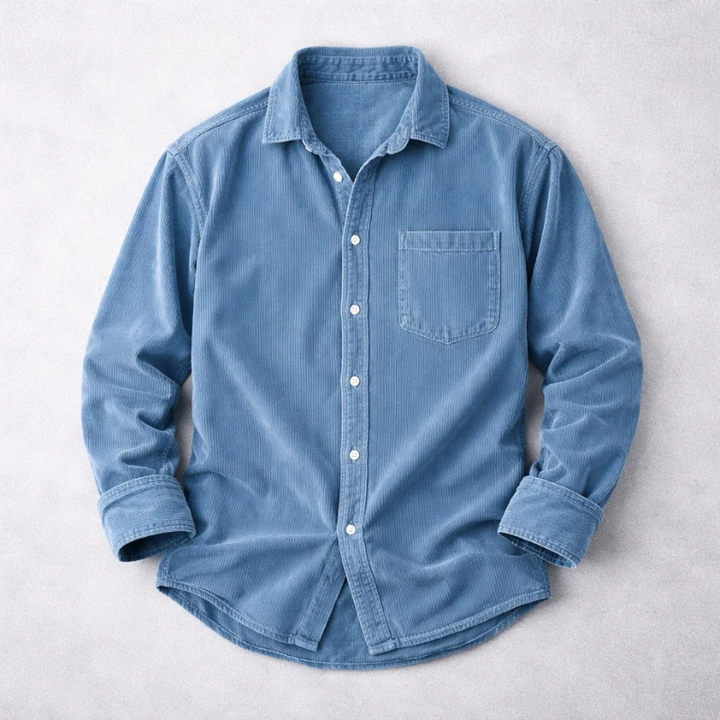 Classic Corduroy Shirt for Men - Elena Harper