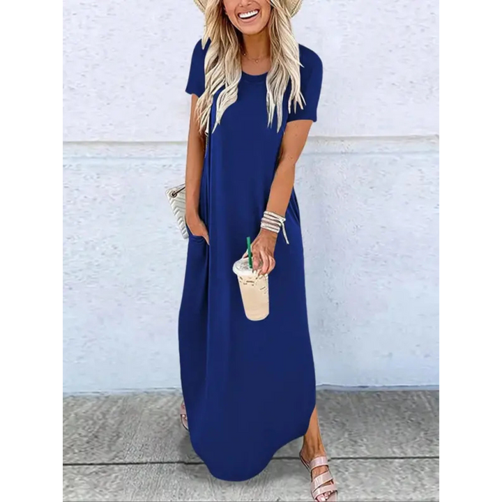 Women's Summer Round Neck Maxi Dress