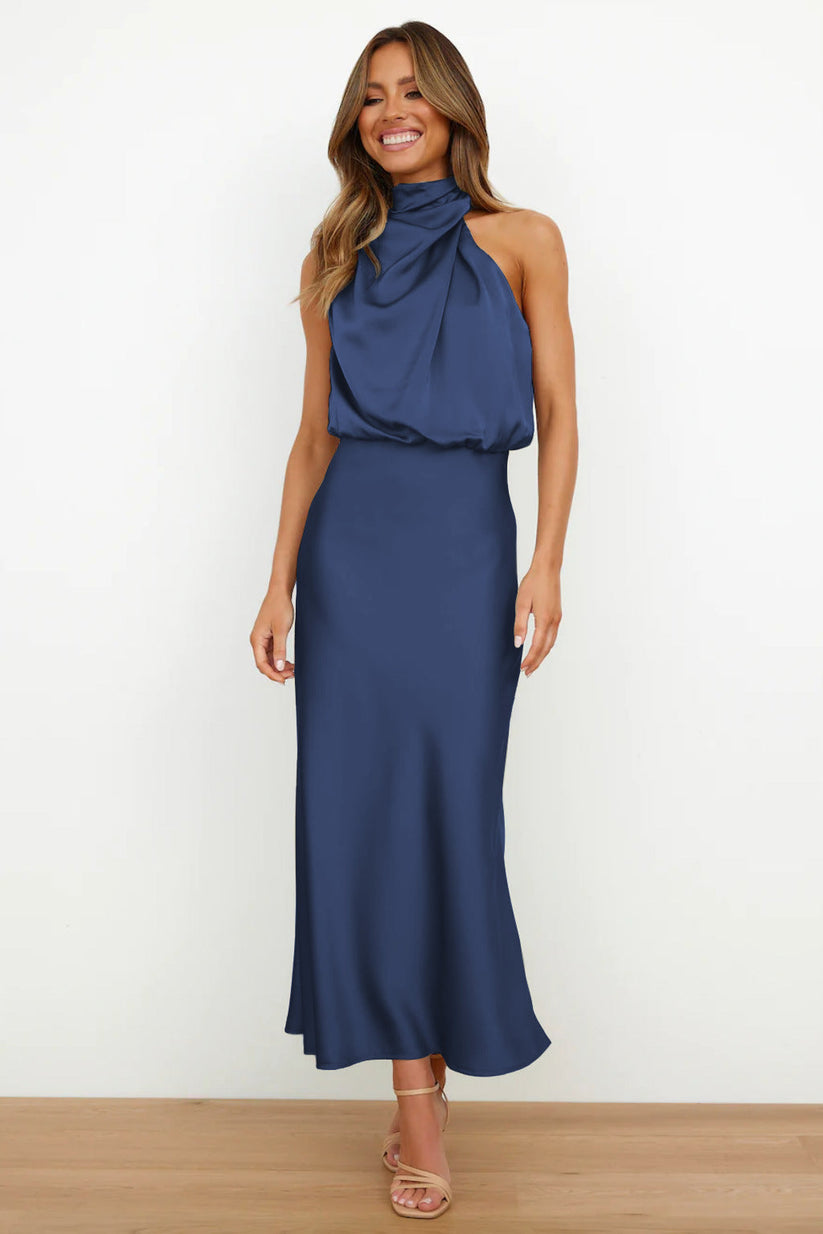 Verona - Long satin dress