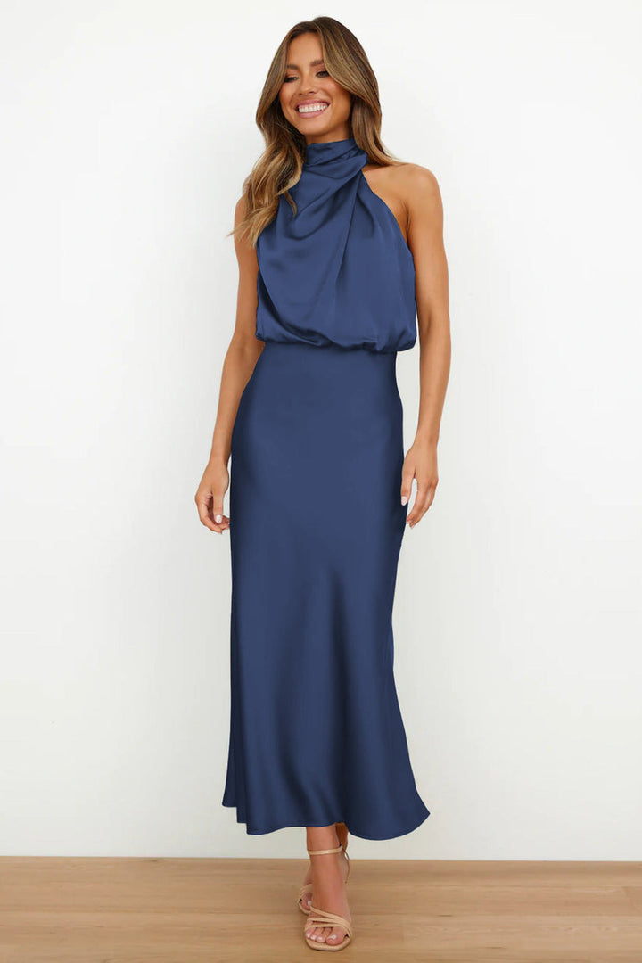 Verona - Long satin dress
