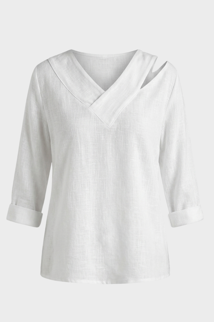 Women's Asymmetrical Top | V-Neck