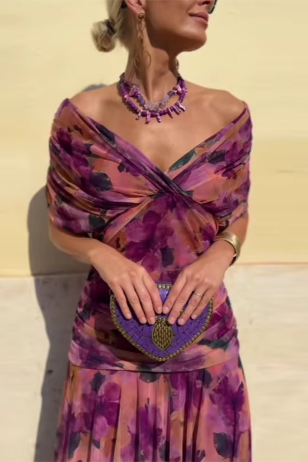 Flowing Maxi Dress for Women, view 5 - Elena Harper