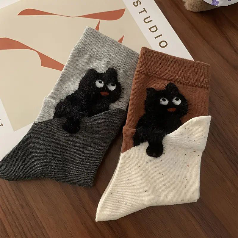 Cartoon Cat Socks