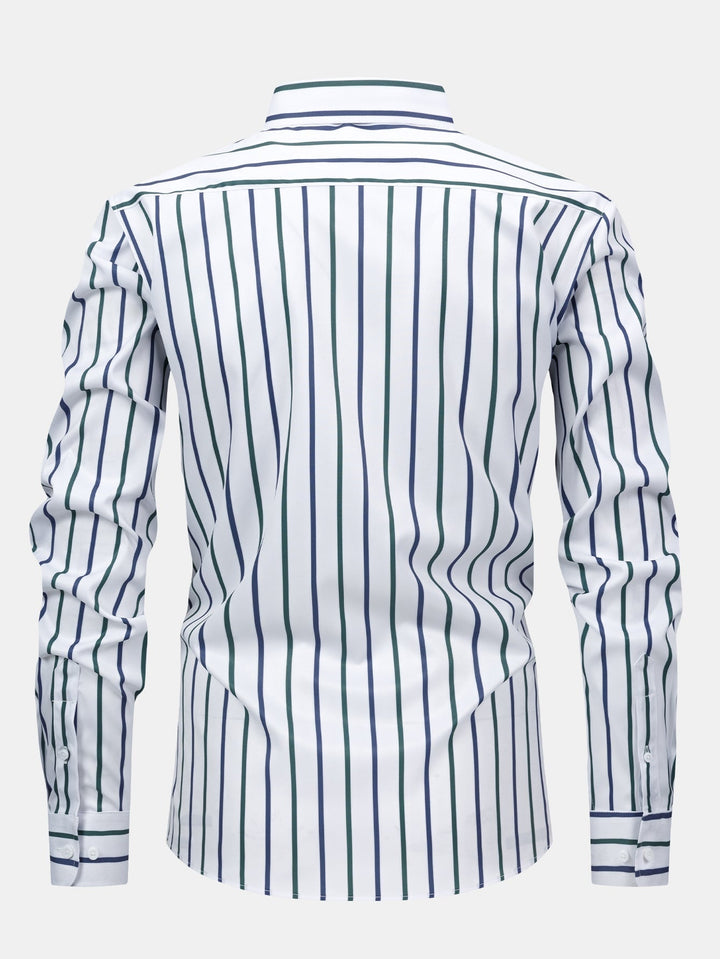 Chemise À Manches Longues À Rayures Avec Boutons - Elena Harper