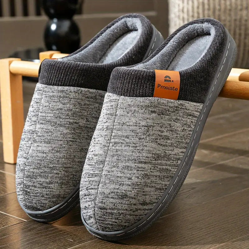 Lycett Fleece-Lined Non-Slip House Slippers, view 4 - Elena Harper