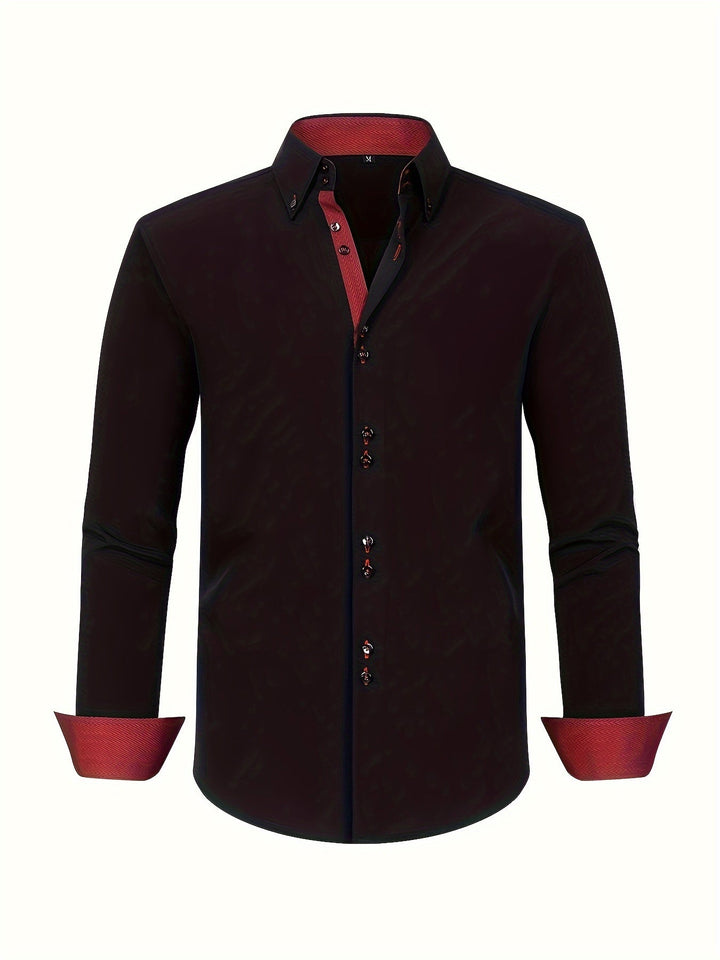 ALBERTO | LIGHT ELEGANT SHIRT WITH CONTRAST DETAILS