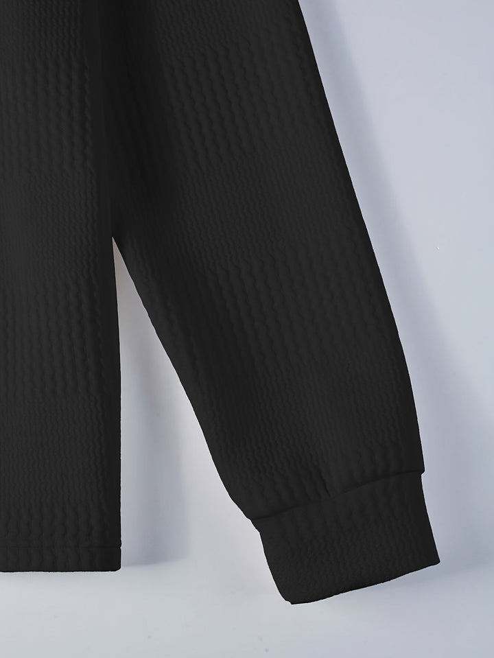 Matteo Modern and Stylish Long Sleeve Polo Shirt, view 10 - Elena Harper