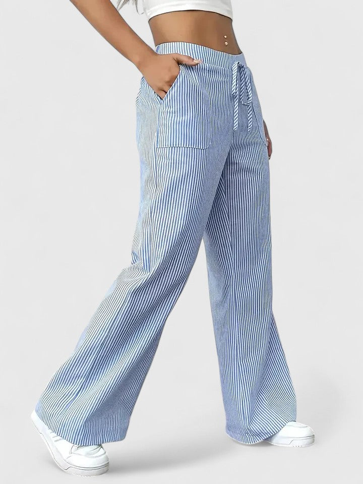 Sierra Stripe Flow Lounge Pants - Elena Harper