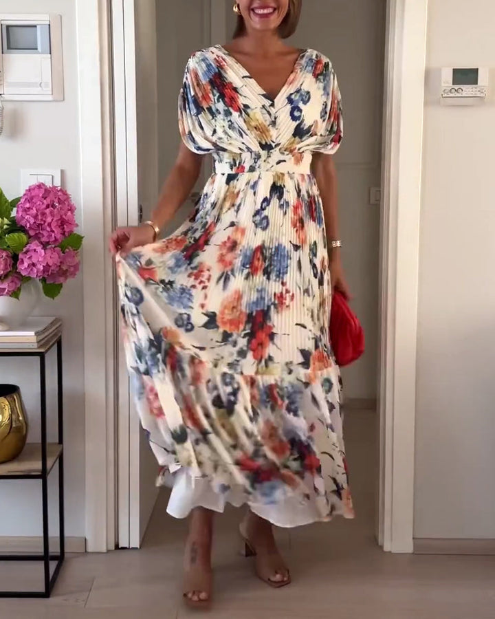 Florelle Elegant Floral Dress - Elena Harper