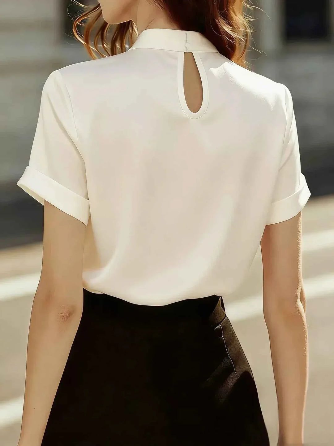 Antea Elegant Silk Blouse, view 2 - Elena Harper