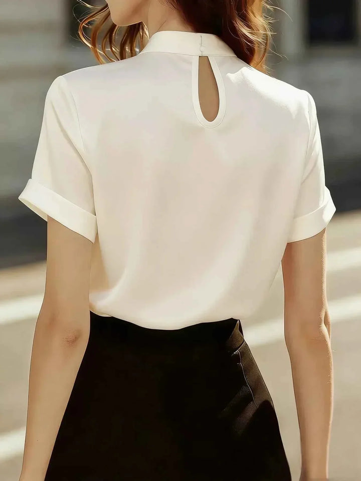 Antea Elegant Silk Blouse, view 2 - Elena Harper
