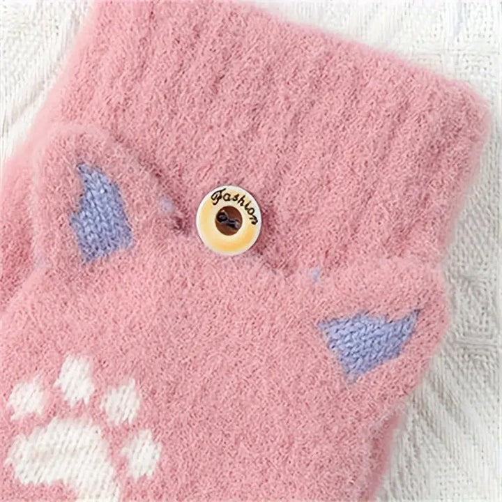 Warm Cartoon Gloves