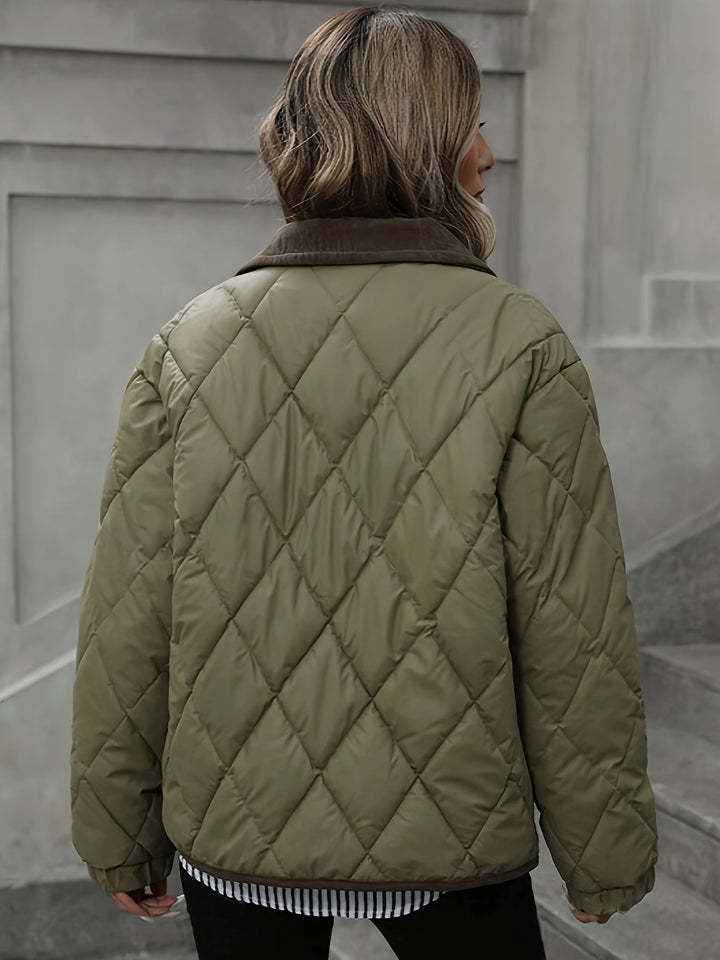 Sabine - Elegant Short Quilted Down Jacket