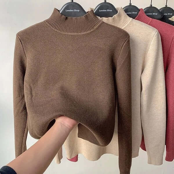 Women's Plush Knitted Sweater