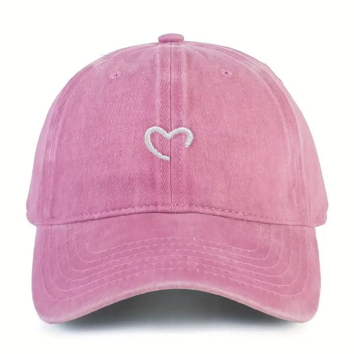 Marlia Embroidered Cap with Heart, view 4 - Elena Harper