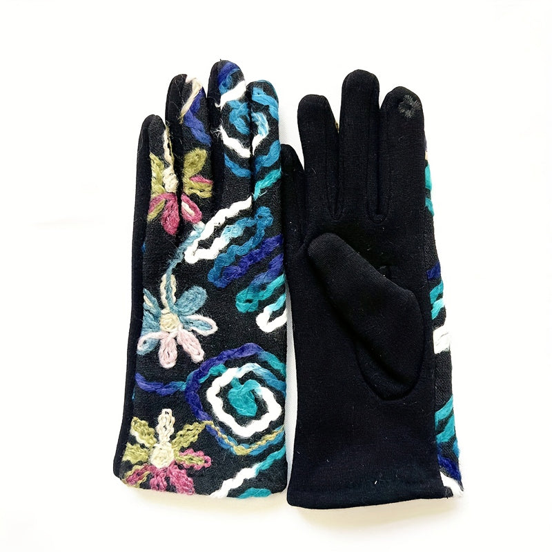 Warm Ethnic Style Gloves