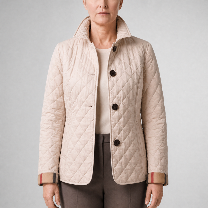 Isabella | Elegant Quilted Jacket with Classic Button Closure