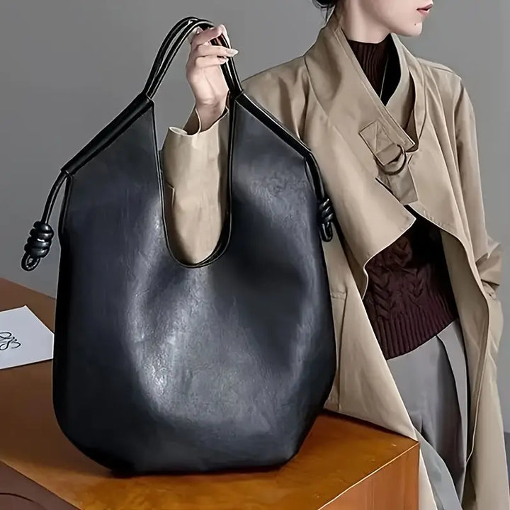 Matilde Soft Luxe Tote, view 4 - Elena Harper