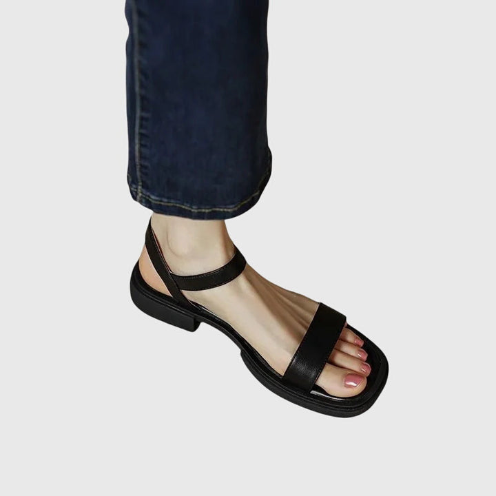 Celestia Orthopedic Leather Sandals - Elena Harper