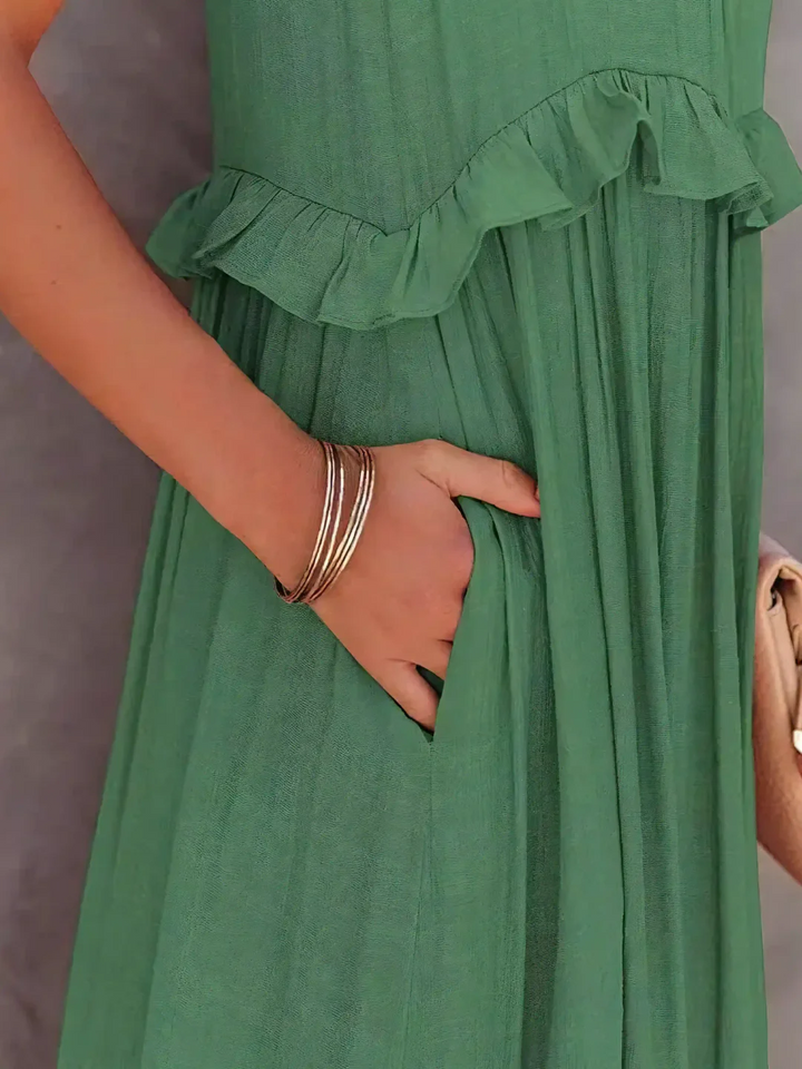 Mabel Ruffle Breeze Maxi Dress - Elena Harper