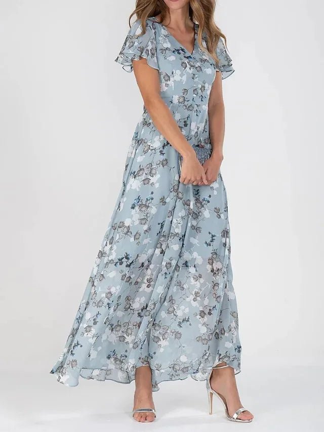 FLOWER MAXI DRESS FOR WOMEN
