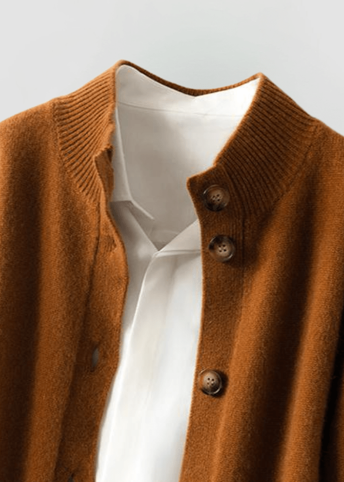 Fern Cardigan With Elegant Buttons, view 7 - Elena Harper