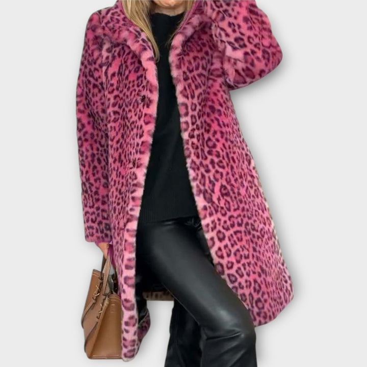 Luxe Leopard Faux Fur Coat - Elena Harper