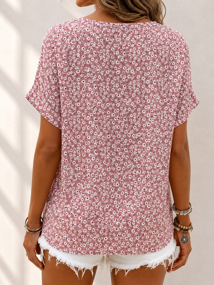 FLOWERY CHIC BLOUSE FOR WOMEN