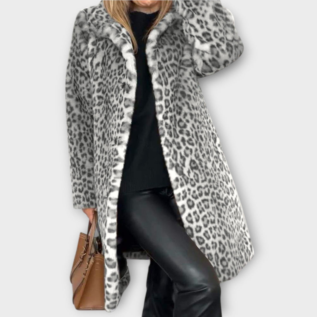 Luxe Leopard Faux Fur Coat - Elena Harper