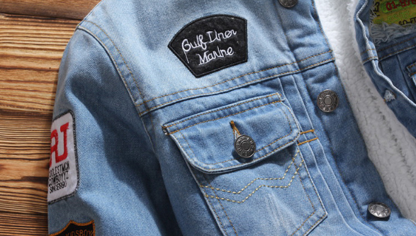 Men's Straight Cut Lined Denim Jacket - Darnel